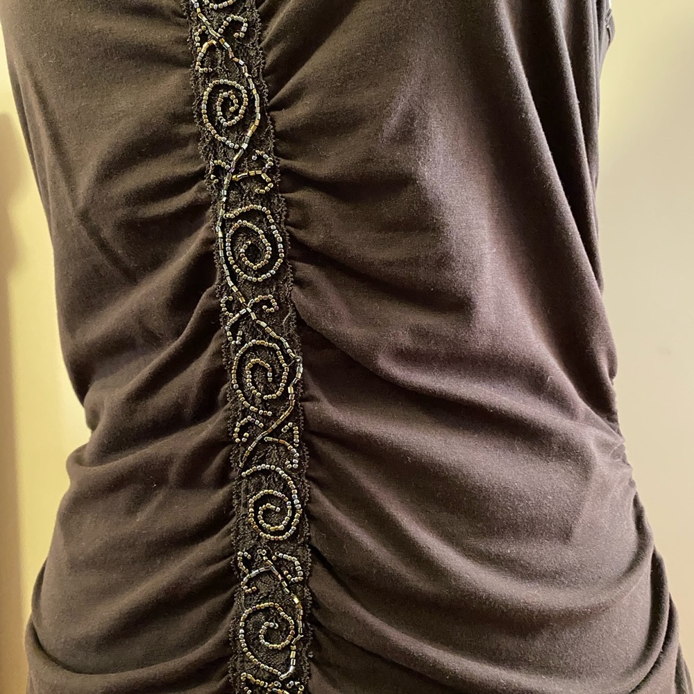 Nine West, M, rich brown cotton and spandex tank top, almost new.